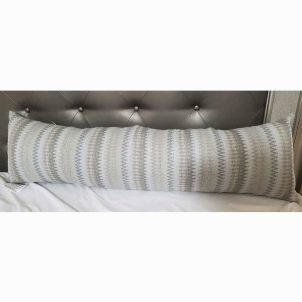 Gray Sparkly  Patterned Body Pillow
